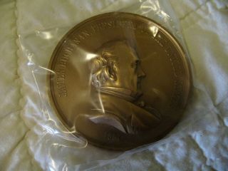 Estate Vintage U.  S.  3 In.  Bronze Medal - James Buchanan 115