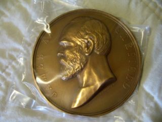 Estate Vintage U.  S.  3 In.  Bronze Medal - James A.  Garfield