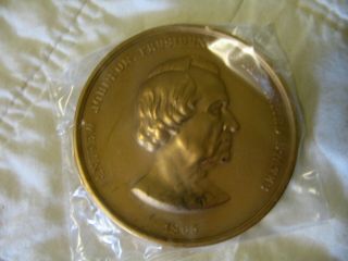 Estate Vintage U.  S.  3 In.  Bronze Medal - Andrew Johnson 117