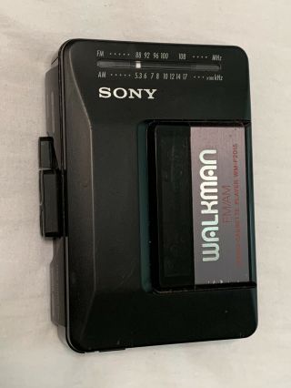 Vintage Sony Walkman Am Fm Radio Cassette Player Wm - F2015 (miscb - 7.  29)