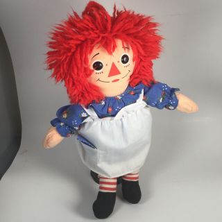 Raggedy Ann Doll Plush Doll 1987 Vintage Playskool 12 