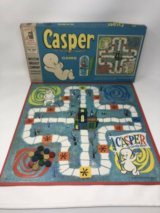 Casper The Friendly Ghost 1959 Board Game Vintage Milton Bradley