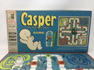 Casper the Friendly Ghost 1959 Board Game Vintage Milton Bradley 4