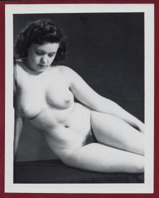 1950s Vintage Nude Photo Big Perky Breasts Puffy Nips Perfect Curvaceous Pinup