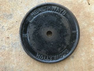 Vintage 25 Lb.  Healthways Barbell Weight Plate
