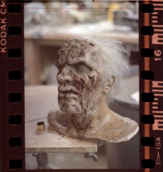 Ha11e Vintage Day Of The Dead George Romero Movie Film Mask Mold Negative Photo