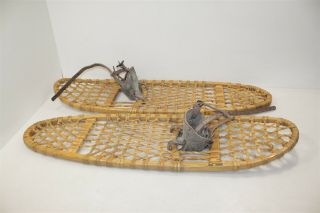 Vintage Vermont Tubbs Wood & Sinew Snow Shoes