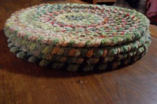 Vintage Soft Hand Braided Chenille Chair Pads