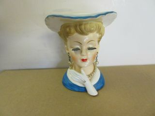 Vintage Lady Head Vase Napco Ware A5046