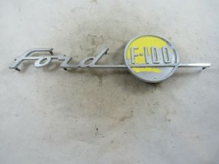 Vintage 1955 Ford F - 100 Truck Fender Emblem