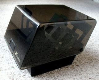 Vintage Black Fellowes Econo/stor 50 5.  25 " Diskette / Cd Filing Tray Case