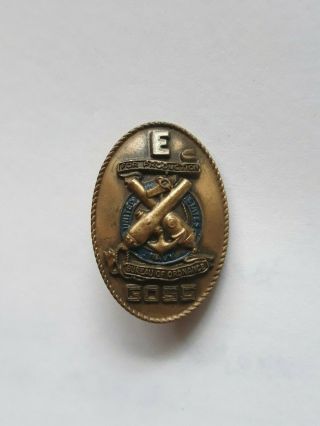 Vintage Ww2 Us Navy Bureau Of Ordnance Pin Goss Mfg Jostens
