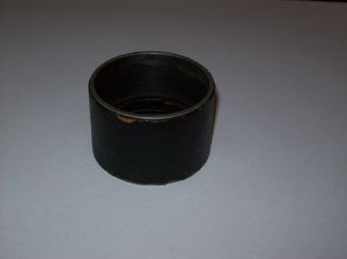 Vintage 43mm Leathered Metal Screw In Lens Hood -