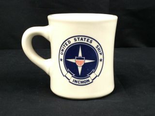 Vintage Uss Inchon Lph 12 Military Diner Coffee Mug Usn - " 1st Class Jack "