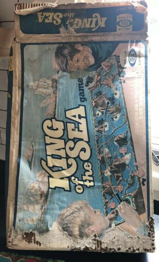 Vintage 1975 Ideal Toy Corp.  Board Game “King Of The Sea” Box All Parts 2