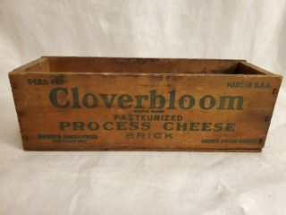 Vintage Cheese Wooden Box Armour 