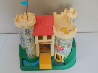 Vintage Fisher Price Little People Castle Playset 1974