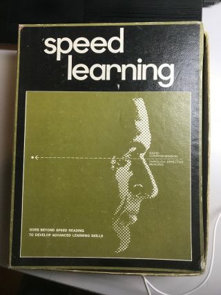 Speed Learning Vintage Personal Development Cassette Educational Program (r)