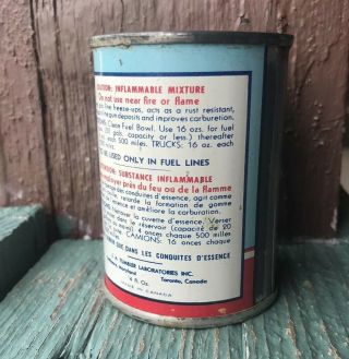 Vintage Tumbler Fuel Line De - Icer Can Baltimore MD Canadian Made SHIPS USA 4