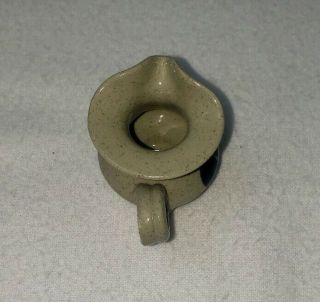 Vintage Williamsburg Pottery Miniature Pitcher Teeny Tiny Micro Stoneware 5