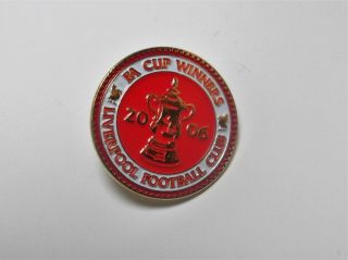 Liverpool Fc - Vintage Enamel Fa Cup Winners 2006 Badge