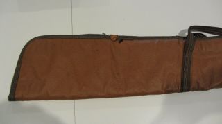 Vintage Rifle Shotgun Soft Gun Case / Vinyl Faux Leather / TALON Zipper - 505 40 2