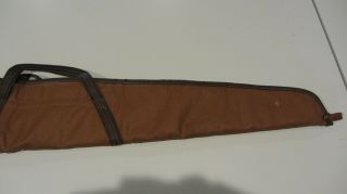 Vintage Rifle Shotgun Soft Gun Case / Vinyl Faux Leather / TALON Zipper - 505 40 3