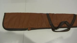 Vintage Rifle Shotgun Soft Gun Case / Vinyl Faux Leather / TALON Zipper - 505 40 5