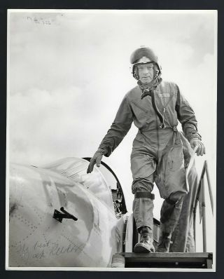 Jack Reeder Signed Vintage 8x10 Photo Nasa Test Pilot Military