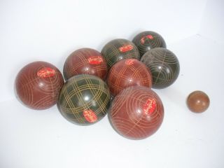 Vintage Bocce Ball Set By Sportcraft