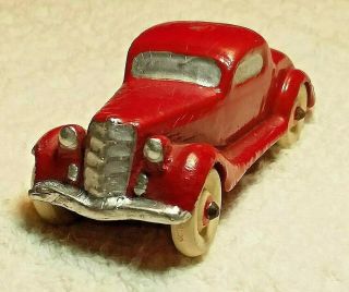 Vintage 1930s Barr Rubber Toy Graham Coupe Car 4 1/4 "