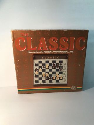 The Classic Computer Electronic Chess Model Cc8 Fidelity International Vintage