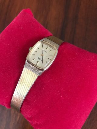Vintage Pulsar Ladies Gold Toned Watch V230 By Seiko (t4)