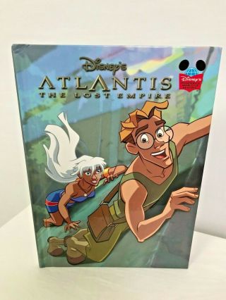 Vintage Disney Atlantis The Lost Empire Hardcover Storybook By Grolier 2001