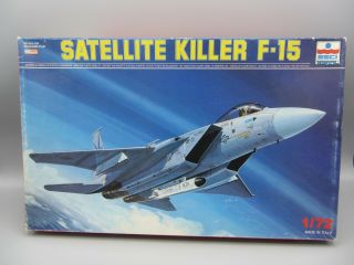 Vintage Nos Esci 1/72 Satellite Killer F - 15 Plane Model Kit - 9050