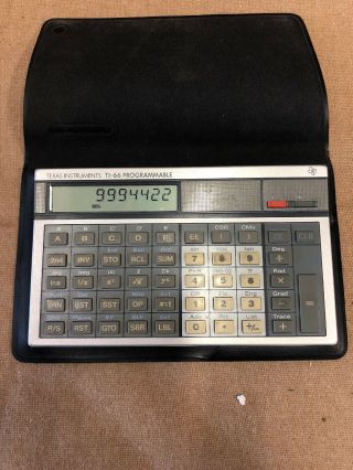 Texas Instruments Ti - 66 Programmable Vintage Calculator - Made In Japan