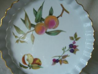 Vintage Evesham Pie Or Quiche Baking Dish By Royal Worcester England 10 " Exc
