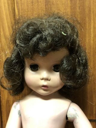 Vintage 14 " Fashion Doll - Unmarked Maggie Face