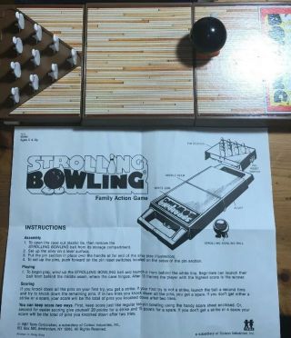 Vintage Tomy Strolling Bowling Game No.  7071 Complete,  Instructions 3