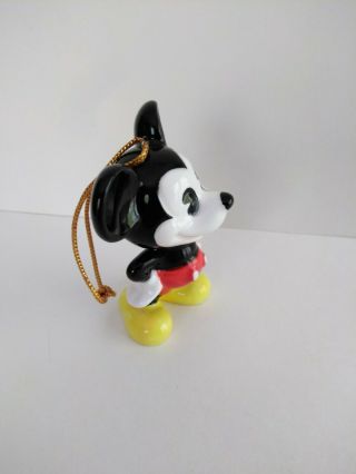 Vintage Mickey Mouse Ceramic Christmas Ornament Holiday Japan Disneyana Gifts 2