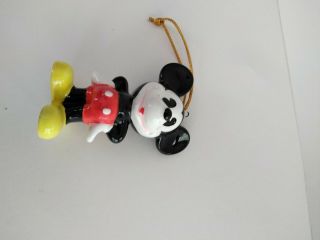 Vintage Mickey Mouse Ceramic Christmas Ornament Holiday Japan Disneyana Gifts 5