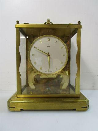 Vintage Schatz 1000 Day Brass And Glass Torsion Clock Made In Germany
