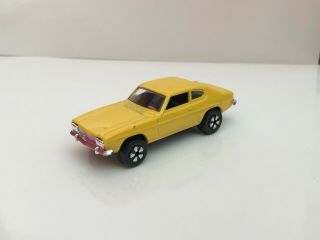 Vintage Playart Ford Capri 1600 Gt Yellow