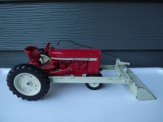 Vintage Ertl International Toy Tractor W/ Front End Loader 1/16th