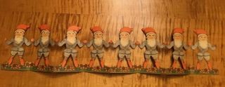 Vintage Swedish Christmas Die Cut Fold Out Paper Elf Like Santa