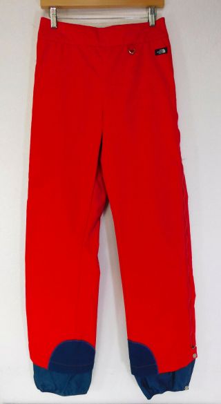 The North Face Gore - Tex Red Ski Snow Pants Side Zip Pant Vintage Men 