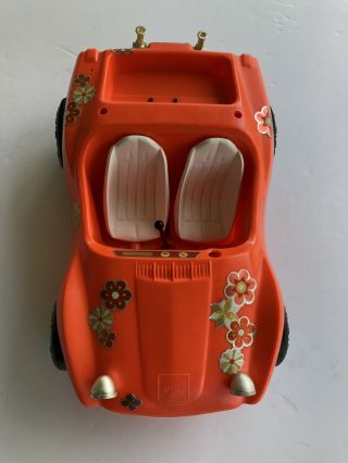 Vintage Barbie Doll Sun N Fun Buggy Car Orange 1970 Mattel Vehicle