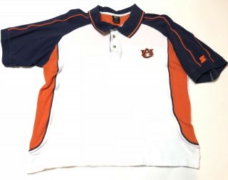 Vintage Starter Auburn University Tigers Polo Shirt Size Youth Xl Or Adult Small