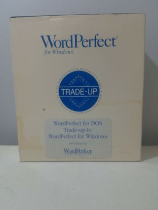Vintage Wordperfect 5.  1 For Dos Trade Up