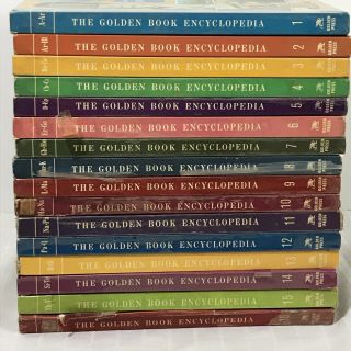 Golden Books Encyclopedia Set 16 Vintage Cr 1959